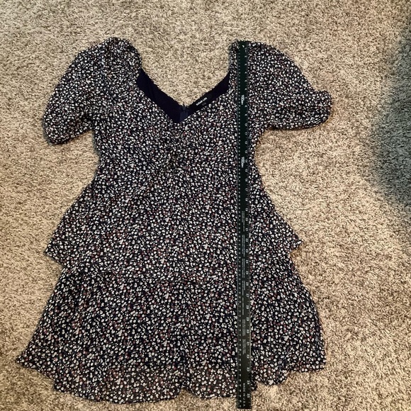 Sugarlips Sugar + Lips Dress Ashlee Floral Back Cut Out Mini Size L - Picture 14 of 15